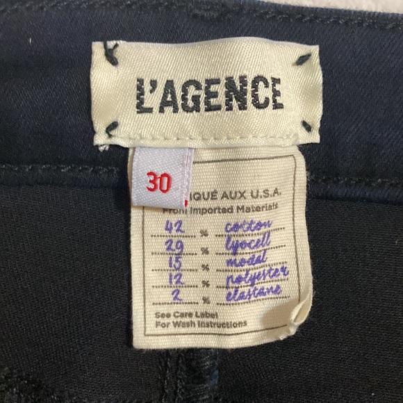 L’Agence Margot style, coated black skinny jeans, size 30 GUC - Picture 9 of 14